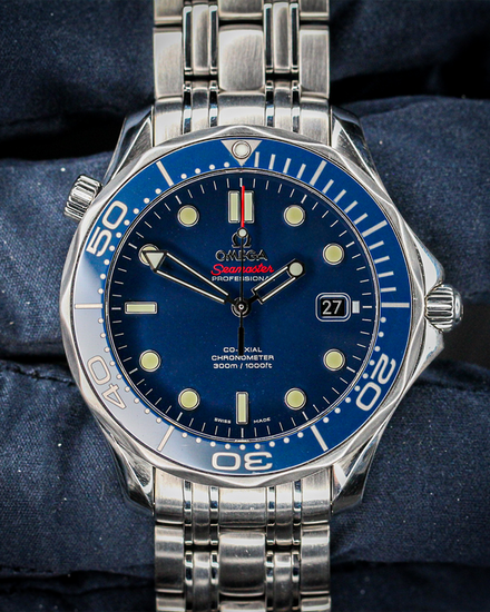 No Reserve - 2021 Omega Seamaster Diver 300M 41MM Blue Dial Steel Bracelet (212.30.41.20.03.001)