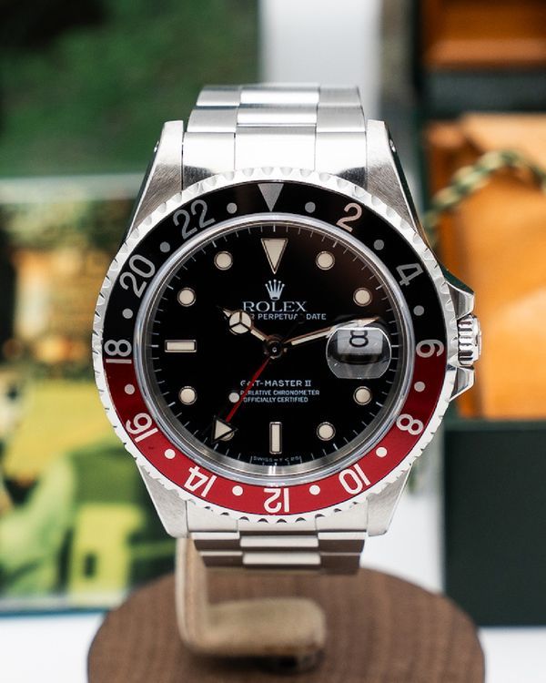 1992 Rolex GMT-Master II “Coke” 40MM Black Dial Oyster Bracelet (16710)