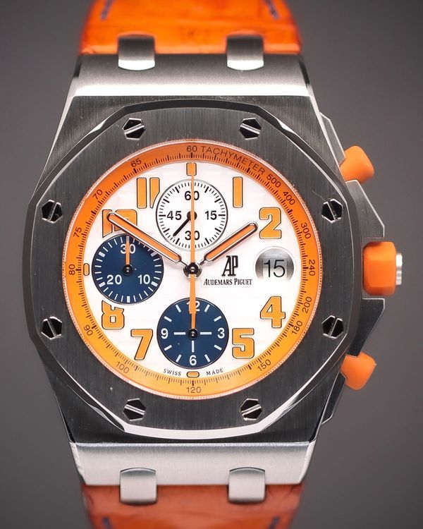 2015 Audemars Piguet Royal Oak Offshore Chronograph "US Boutique" 42MM White Dial Leather Strap(26217ST.OO.D071CA.01)