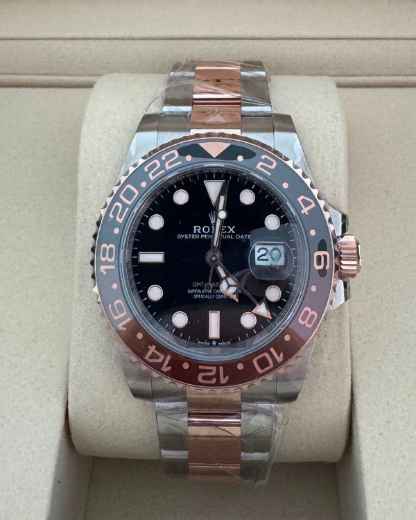 2026 Rolex GMT-Master II “Rootbeer” 40MM Black Dial Two-Tone Oyster Bracelet (126711CHNR)