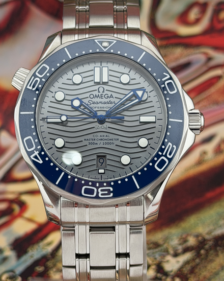 No Reserve - 2024 Omega Seamaster Diver 300M 42MM Grey Dial Steel Bracelet (210.30.42.20.06.001)