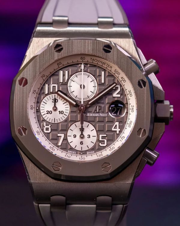 Audemars Piguet Royal Oak Offshore Chronograph “Ghost” 42MM Grey Dial Rubber Strap (26470IO.OO.A006CA.01)