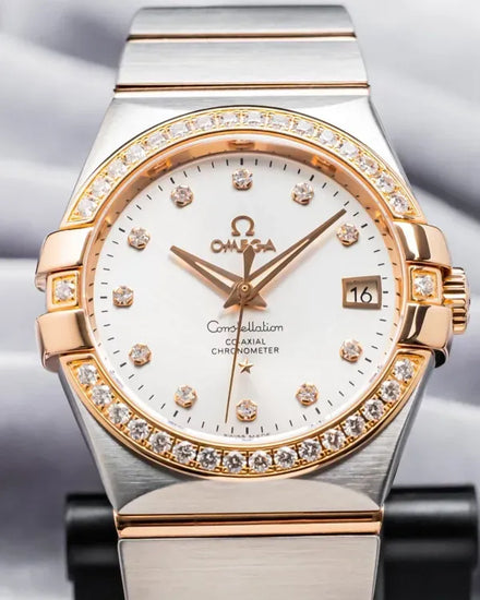 Omega Constellation 35MM Silver Dial Two-Tone Bracelet (123.25.35.20.52.001)