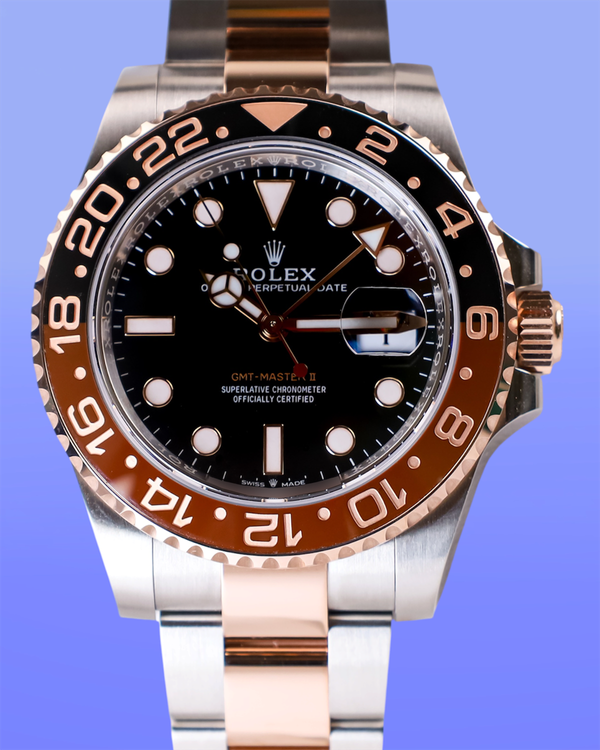 2026 Rolex GMT-Master II "Rootbeer" 40MM Black Dial Two-Tone Oyster Bracelet (126711CHNR)