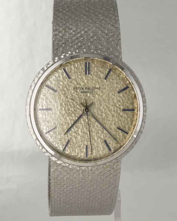 Patek Philippe Calatrava 35MM Silver Dial White Gold Bracelet (3563/2)