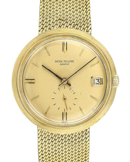 Patek Philippe Calatrava 36MM Champagne Dial Yellow Gold Bracelet (8541)