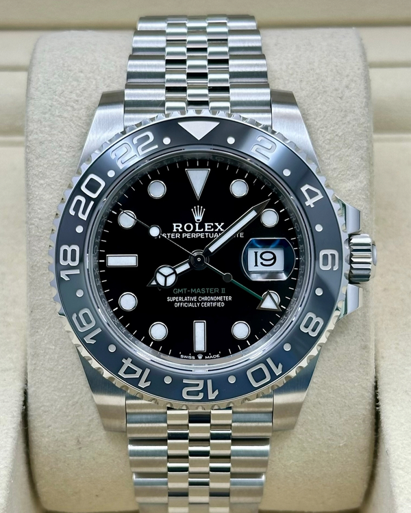 2025 Rolex GMT-Master II "Bruce Wayne" 40MM Black Dial Jubilee Bracelet (126710GRNR)