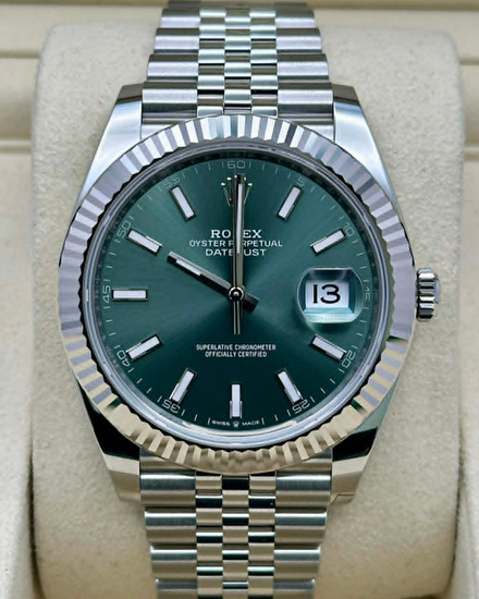 2026 Rolex Datejust 41MM Green Dial Jubilee Bracelet (126334)