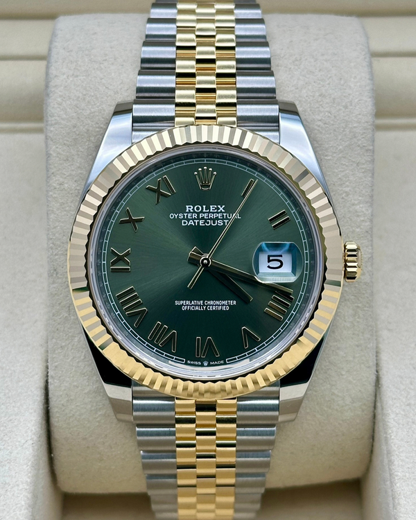 2026 Rolex Datejust 41MM Green Olive Dial Two-Tone Jubilee Bracelet (126333)