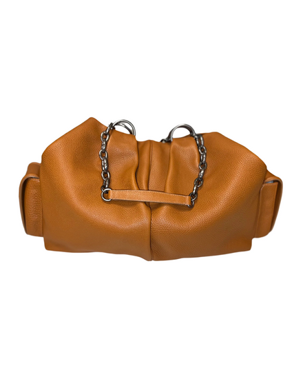 Bvlgari Accessories Chiara Bag 16.5IN x 12.6IN x 6.3IN Leather Silver-Toned Hardware Chain Strap (Chiara)
