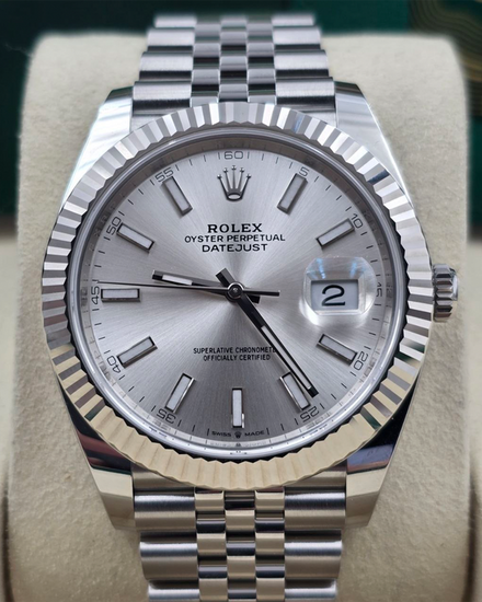 2026 Rolex Datejust 41MM Silver Dial Jubilee Bracelet (126334)