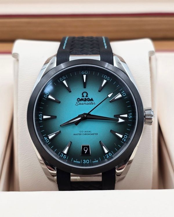 2026 Omega Seamaster Aqua Terra 150M 41MM Turquoise Dial Rubber Strap (220.32.41.21.03.001)