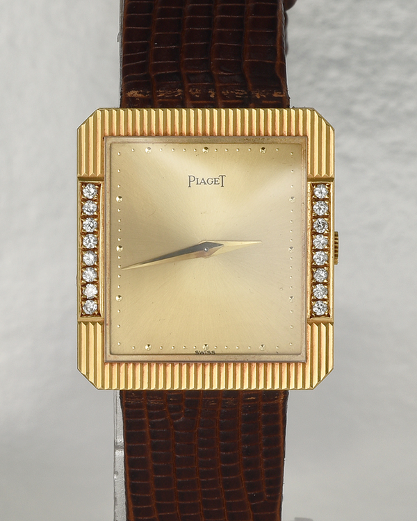 Piaget Protocole 27.5MM Champagne Dial Aftermarket Leather Strap (91550)