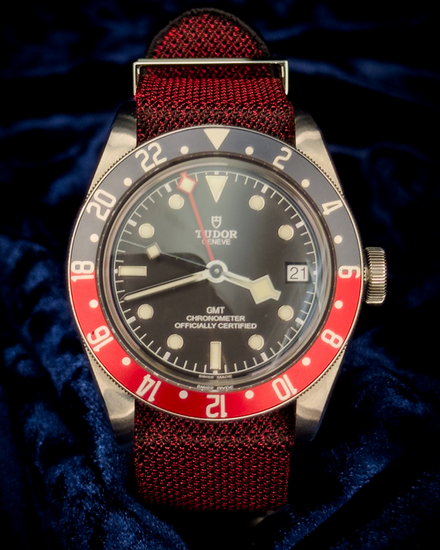 No Reserve - 2024 Tudor Black Bay GMT "Pepsi" 41MM Black Dial Textile Strap (79830RB)