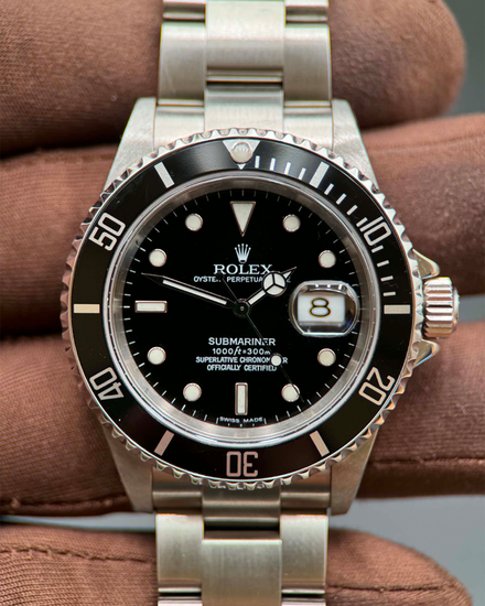 2006 Rolex Submariner Date 40MM Black Dial Oyster Bracelet (16610)