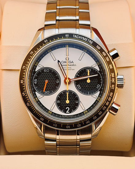 2019 Omega Speedmaster Racing 40MM White Dial Steel Bracelet (326.30.40.50.04.001)