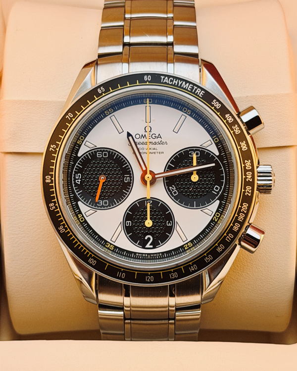 2019 Omega Speedmaster Racing 40MM White Dial Steel Bracelet (326.30.40.50.04.001)