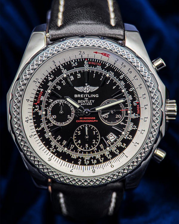 Breitling Bentley Motors S.E. 49MM Black Dial Leather Strap (A25362)