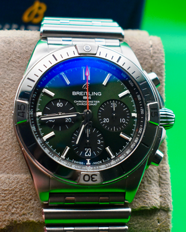 2026 Breitling Chronomat B01 42MM Green Dial Steel Bracelet (AB0134101L2A1)