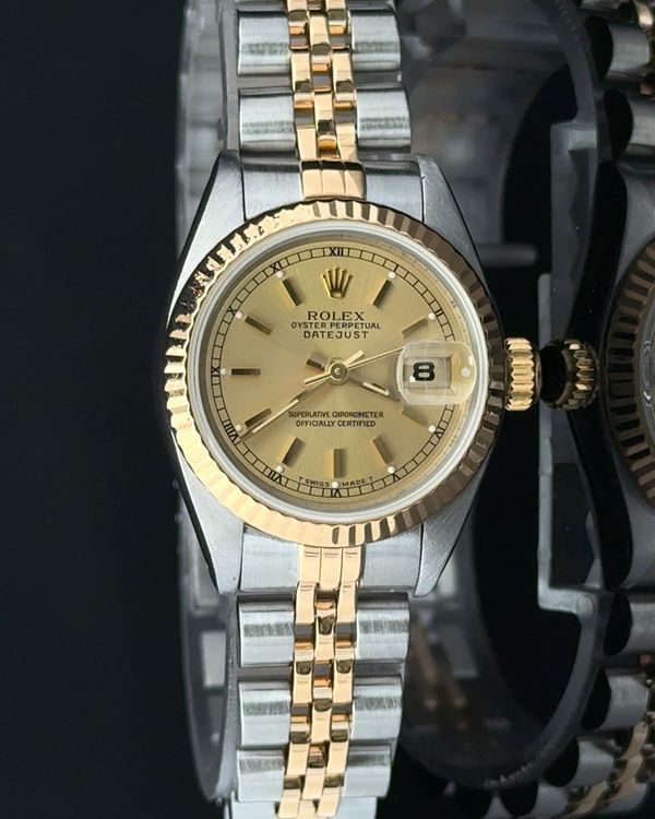 1985 Rolex Lady-Datejust 26MM Champagne Dial Two-Tone Jubilee Bracelet (69173)