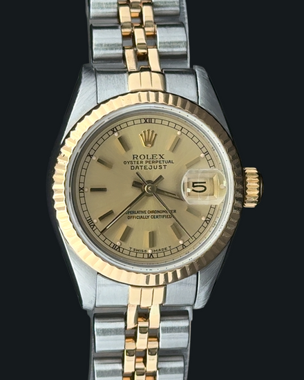 1984 Rolex Lady-Datejust 26MM Champagne Dial Two-Tone Jubilee Bracelet (69173)