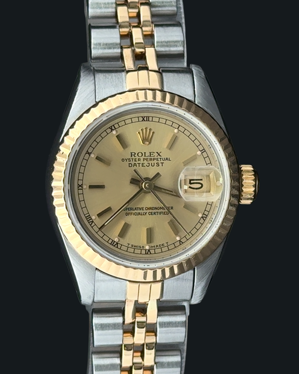 1984 Rolex Lady-Datejust 26MM Champagne Dial Two-Tone Jubilee Bracelet (69173)