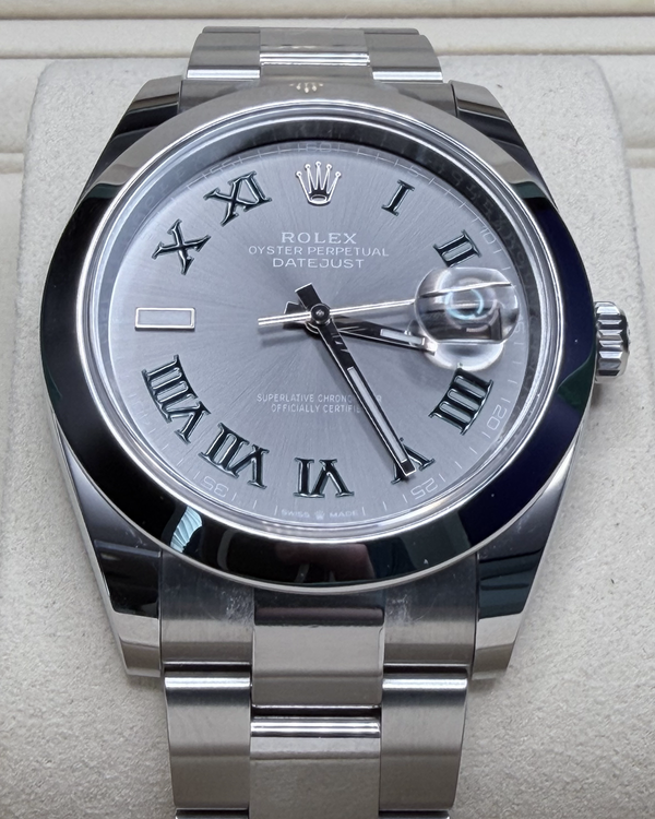 2026 Rolex Datejust "Wimbledon" 41MM Slate Dial Oyster Bracelet (126300)