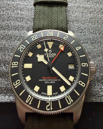 No Reserve - 2026 Tudor Pelagos FXD GMT "Aéronautique Navale" 42MM Black Dial Textile Strap (2542G267NU)