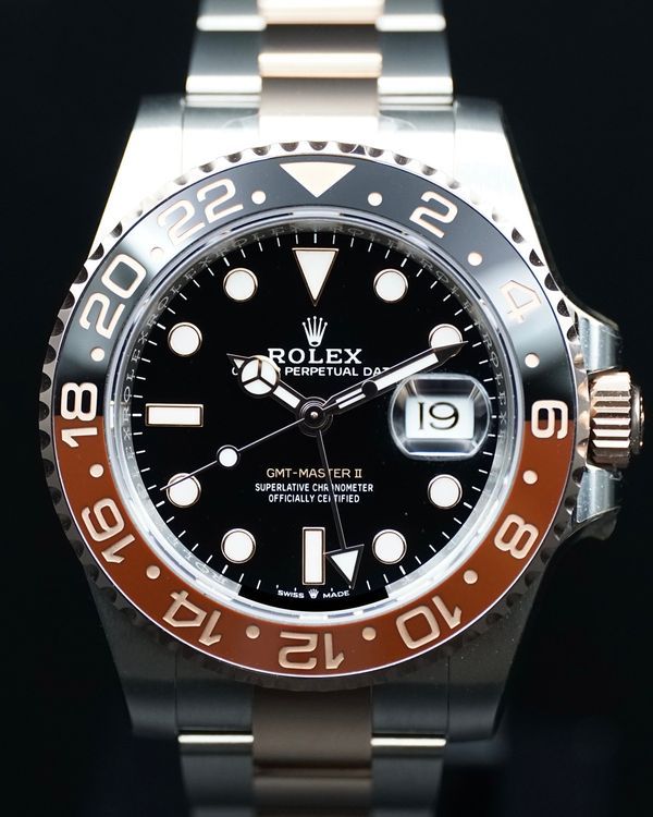2025 Rolex GMT-Master II "Rootbeer" 40MM Black Dial Two-Tone Oyster Bracelet (126711CHNR)