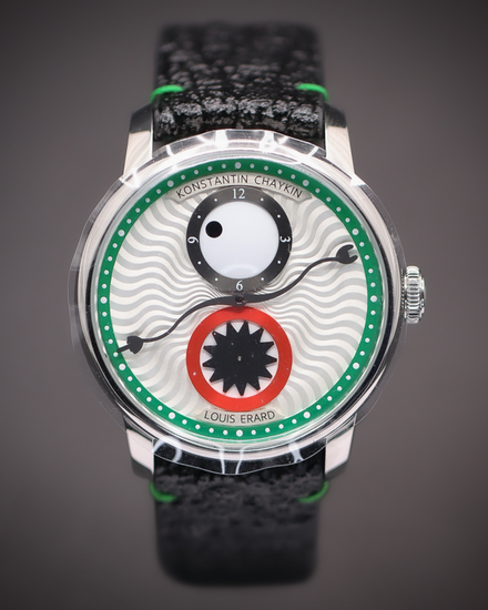 2023 Konstantin Chaykin Time Eater "Konstantin Chaykin x Louis Erard" L.E. 42MM Silver Dial Leather Strap (85237AA88.BGA088)