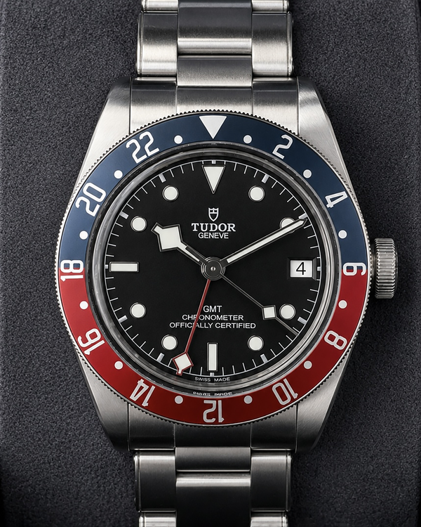 No Reserve - 2018 Tudor Black Bay GMT "Pepsi" 41MM Black Dial Steel Bracelet (79830RB)