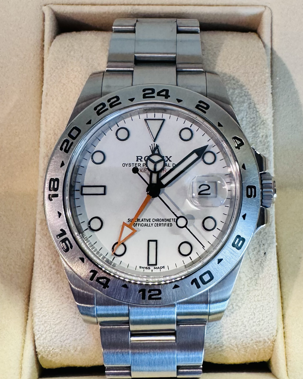 Rolex Explorer II "Polar" 42MM White Dial Oyster Bracelet (216570)