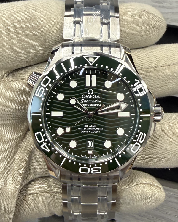 2026 Omega Seamaster Diver 300M "Seaweed" 42MM Green Dial Steel Bracelet (210.30.42.20.10.001)