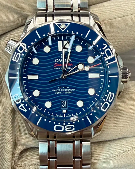 2026 Omega Seamaster Diver 300M 42MM Blue Dial Steel Bracelet (210.30.42.20.03.001)