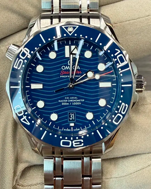 2026 Omega Seamaster Diver 300M 42MM Blue Dial Steel Bracelet (210.30.42.20.03.001)