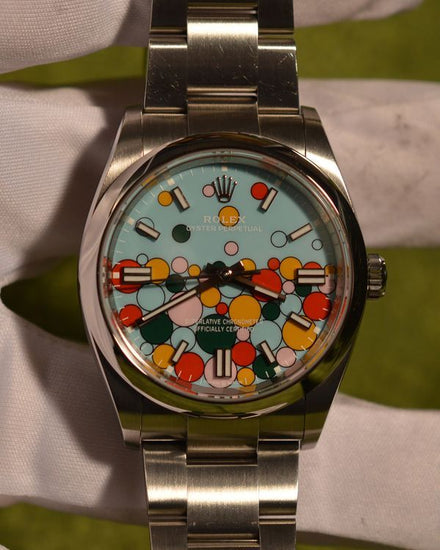 2023 Rolex Oyster Perpetual 36MM Turquoise "Celebration" Dial Oyster Bracelet (126000)