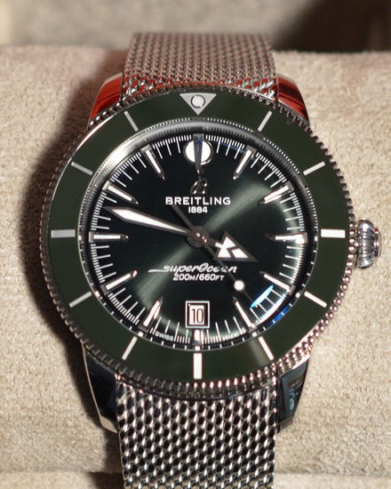 2026 Breitling Superocean Heritage 44MM Green Dial Steel Bracelet (AB3112)