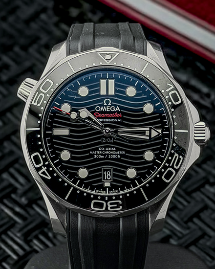 Omega Seamaster Diver 300M 42MM Black Dial Rubber Strap (210.32.42.20.01.001)