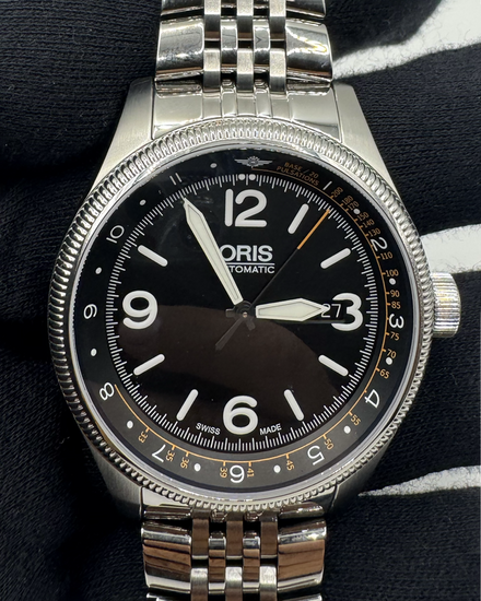 Oris Big Crown Royal Flying Doctor Service II L.E. 45MM Black Dial Steel Bracelet (01 735 7728 4084-Set MB)