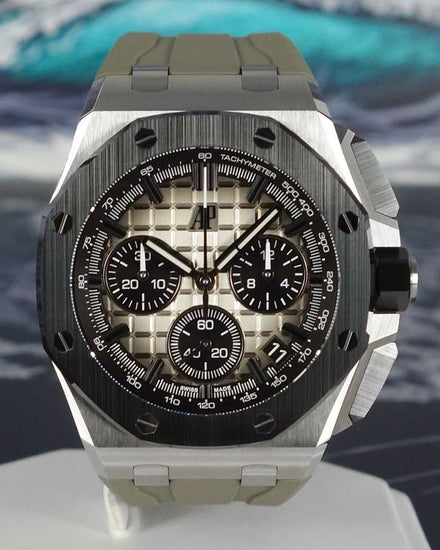 2022 Audemars Piguet Royal Oak Offshore Chronograph 43MM Smoked Taupe Dial Rubber Strap (26420SO.OO.A600CA.01)