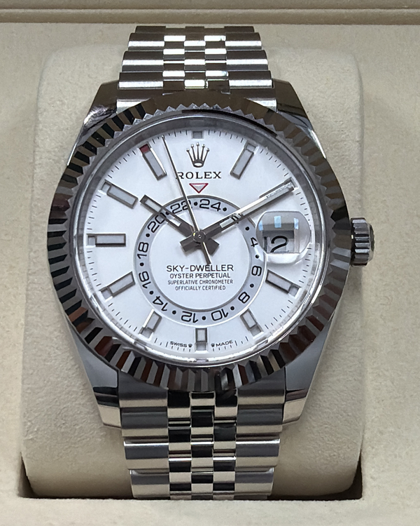 2026 Rolex Sky-Dweller 42MM White Dial Jubilee Bracelet (336934)
