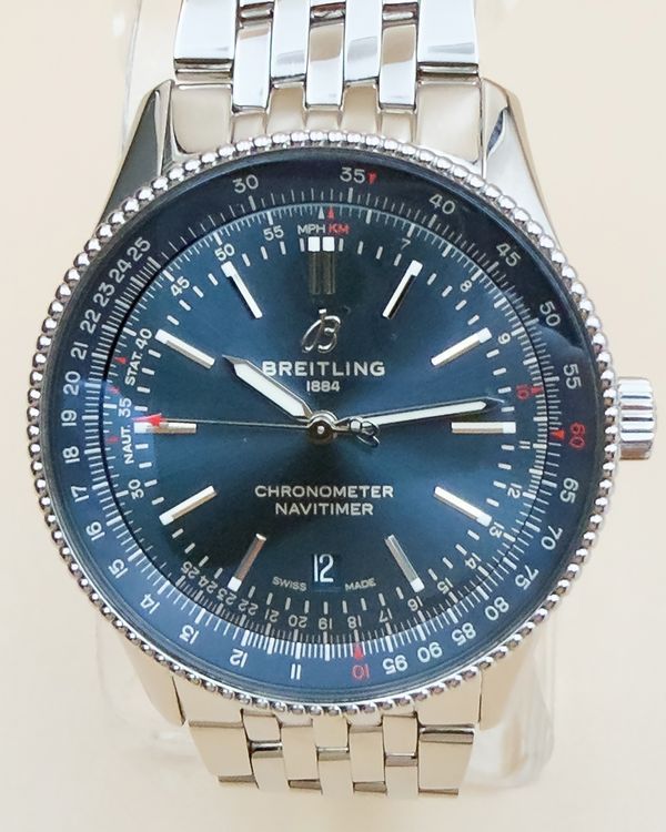 2022 Breitling Navitimer 41MM Blue Dial Steel Bracelet (A17326)