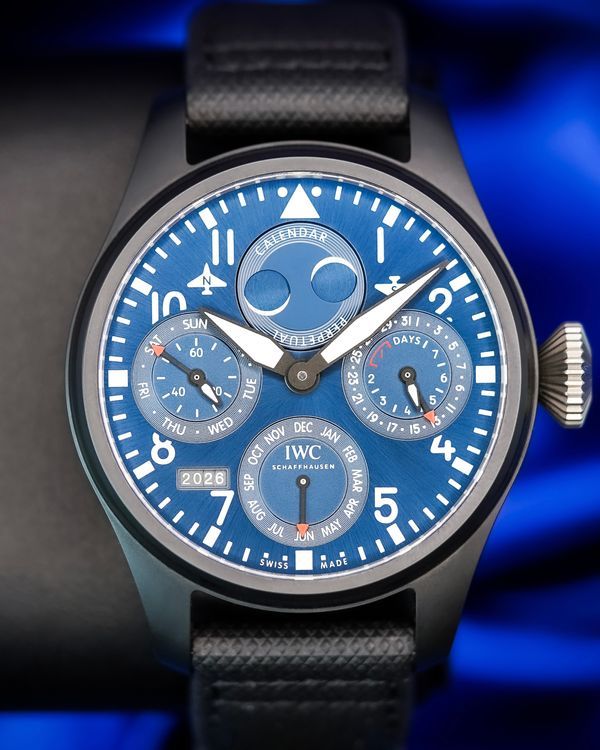 2022 IWC Schaffhausen Pilot Rodeo Drive 46.5MM Blue Dial Textile Strap (IW503001)