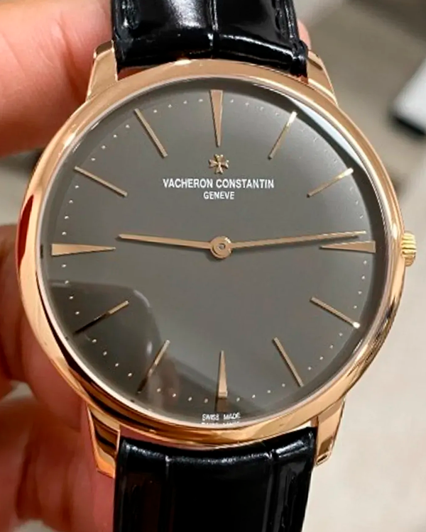 No Reserve - Vacheron Constantin Patrimony 40MM Blue Dial Leather Strap (81180/000R-B518)
