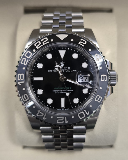 2026 Rolex GMT-Master II "Bruce Wayne" 40MM Black Dial Jubilee Bracelet (126710GRNR)