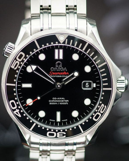 No Reserve - 2015 Omega Seamaster Diver 300M 41MM Black Dial Steel Bracelet (212.30.41.20.01.003)