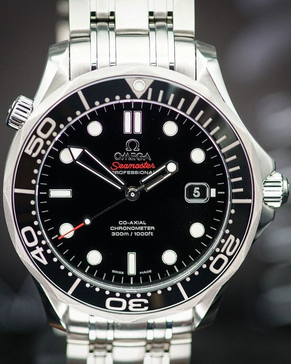 No Reserve - 2015 Omega Seamaster Diver 300M 41MM Black Dial Steel Bracelet (212.30.41.20.01.003)