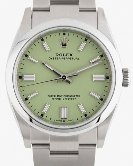 2025 Rolex Oyster Perpetual 36MM Pistachio Dial Oyster Bracelet (126000)