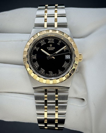 No Reserve - 2021 Tudor Royal 34MM Black Dial Two-Tone Bracelet (28403)