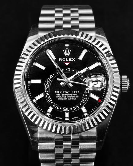 2021 Rolex Sky-Dweller 42MM Black Dial Jubilee Bracelet (326934)